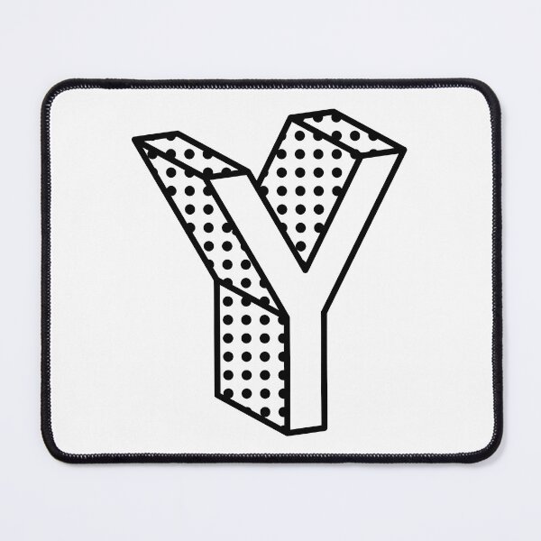 Item preview, 3D Ben Day Dot Isometric Letter Y designed and sold by murialbezanson.