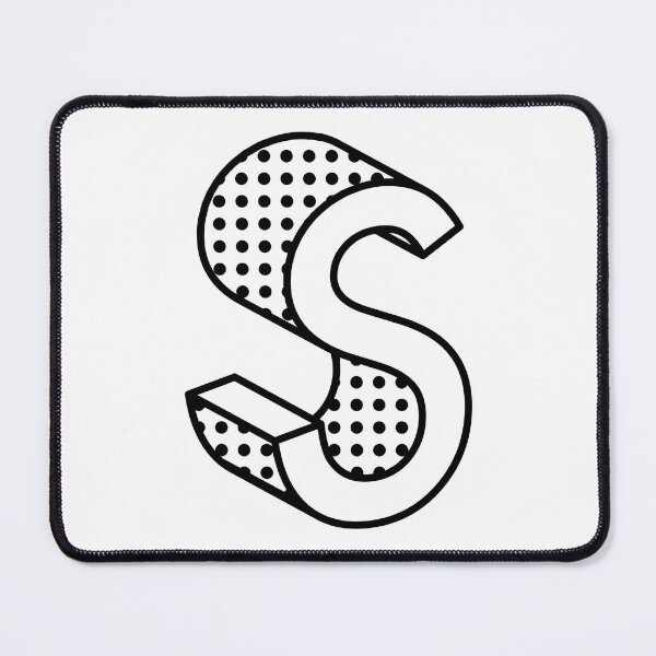 Item preview, 3D Ben Day Dot Isometric Letter S designed and sold by murialbezanson.