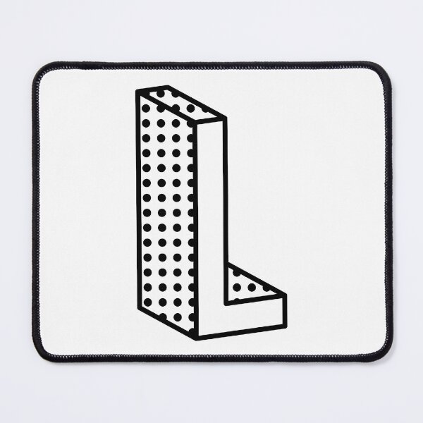 Item preview, 3D Ben Day Dot Isometric Letter L designed and sold by murialbezanson.