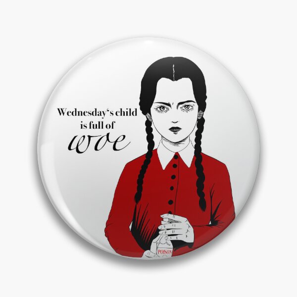 Item preview, Wednesday's child is full of woe - red designed and sold by gaslight-n.