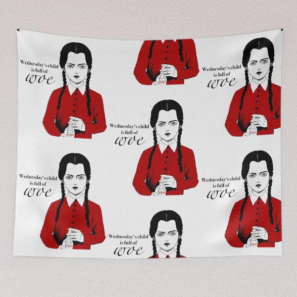 Item preview, Wednesday's child is full of woe - red designed and sold by gaslight-n.