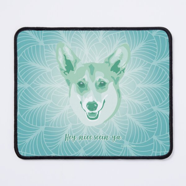 Item preview, Corgi Neo Mint Smiling Face "Hey, nice seein' ya" designed and sold by DuFauna.