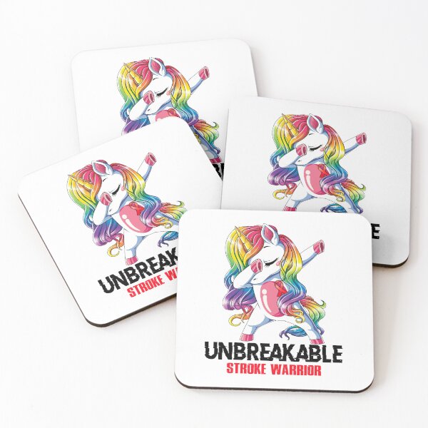 Item preview, Stroke Awareness - Unicorn Stroke Warrior Ribbon UNBREAKABLE designed and sold by Fernandezf.