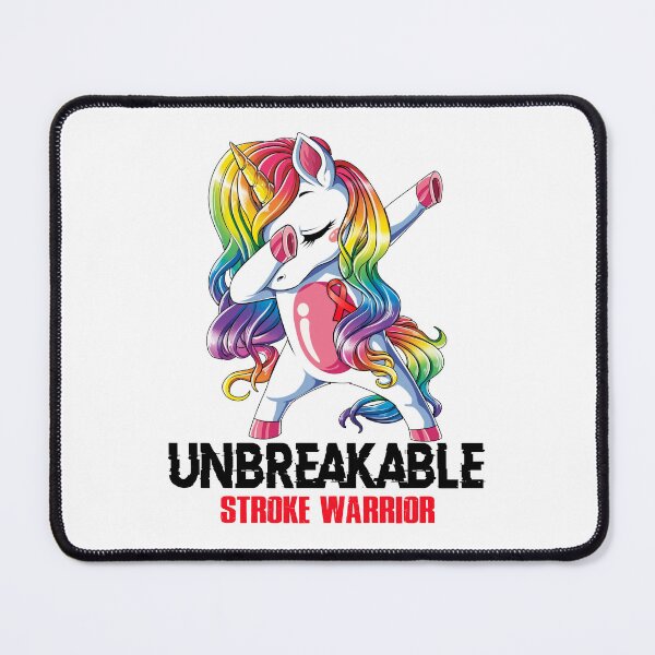 Item preview, Stroke Awareness - Unicorn Stroke Warrior Ribbon UNBREAKABLE designed and sold by Fernandezf.