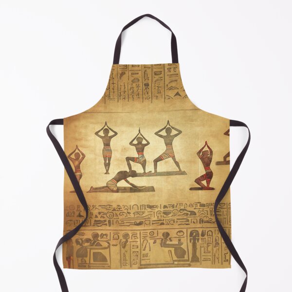 Item preview, Prehistoric Egyptian people doing yoga exercises an ancient parchment designed and sold by ArtifactVault.