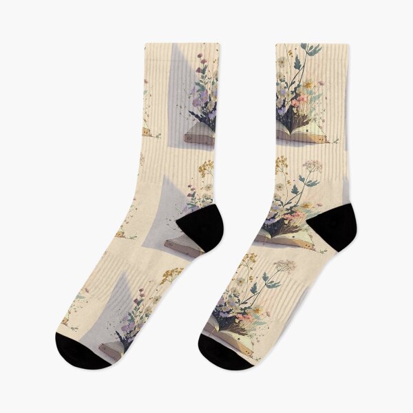 Item preview, flowers growing from book designed and sold by Chillapy.