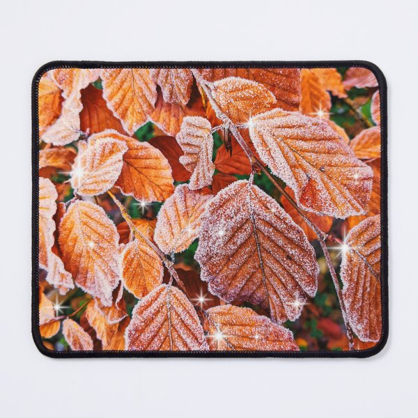 Item preview, Golden Autumn leaves with a dusting of frost designed and sold by ditzy-designs.