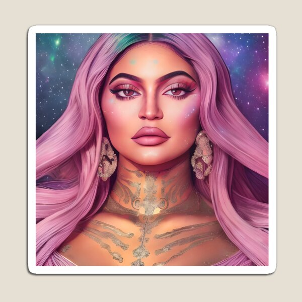 Aperçu de l'œuvre Cheveux roses de Kylie Jenner créée et vendue par JustShineBaby.