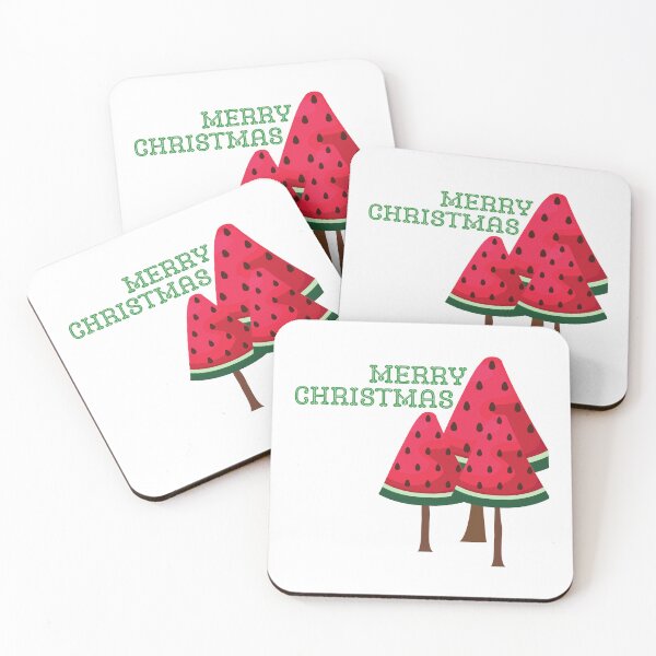 Item preview, Merry Christmas Watermelon Trees designed and sold by KeturahCreative.