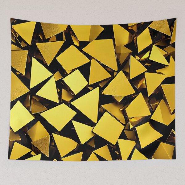 Item preview, Golden and Black Modern Abstract Surface Decor 03 designed and sold by jumpercat.