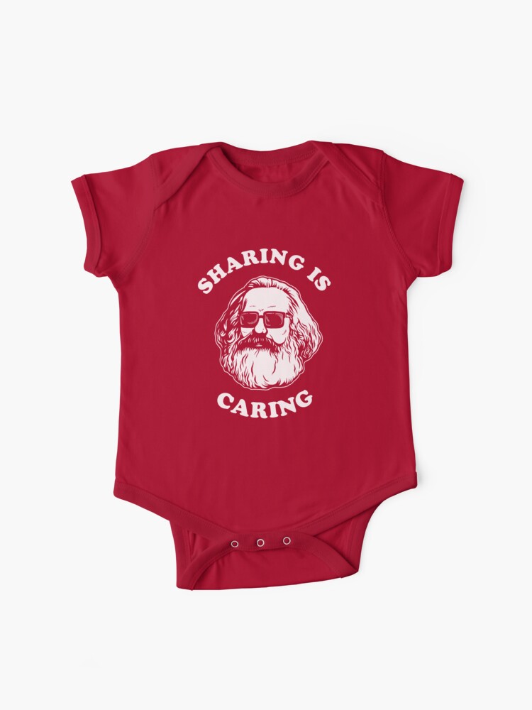 Thumbnail 1 of 2, Baby One-Piece, Sharing Is Caring designed and sold by Yipptee Shirts.