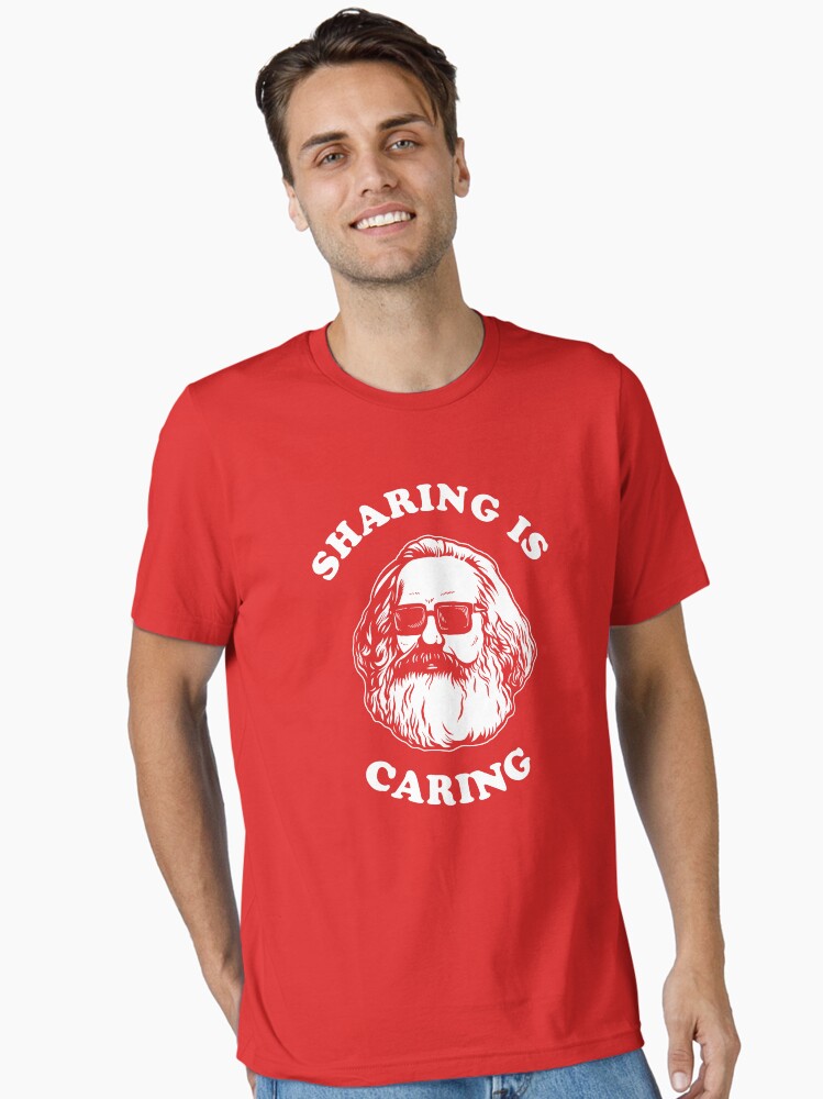 Thumbnail 2 von 7, Essential T-Shirt, Teilen ist Kümmern designt und verkauft von dumbshirts.