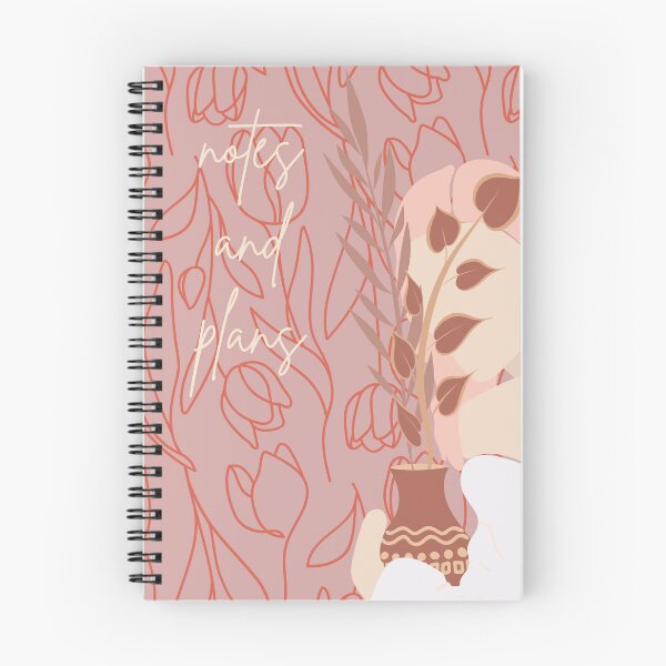 Item preview, Feminine Abstract Notebook Planner for Notes and Plans designed and sold by AnkeyWorkshop.