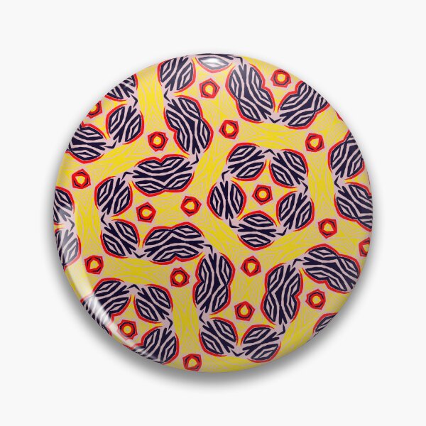 Item preview, Purple Red and Yellow Geometric Art Nouveau Geometric Print designed and sold by protegra.