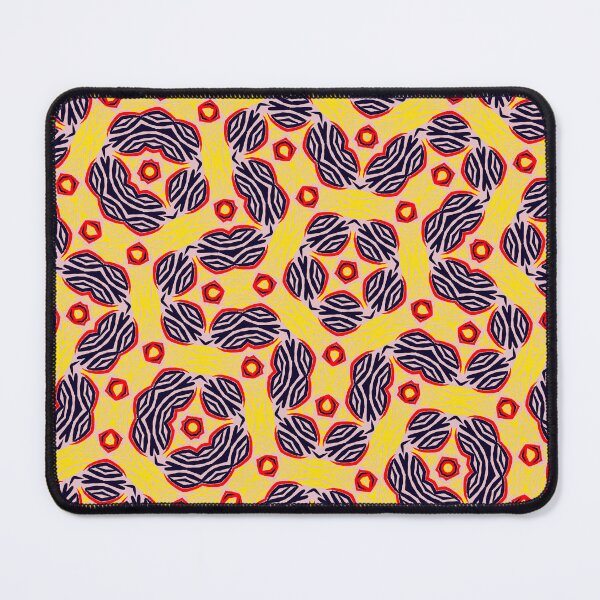 Item preview, Purple Red and Yellow Geometric Art Nouveau Geometric Print designed and sold by protegra.