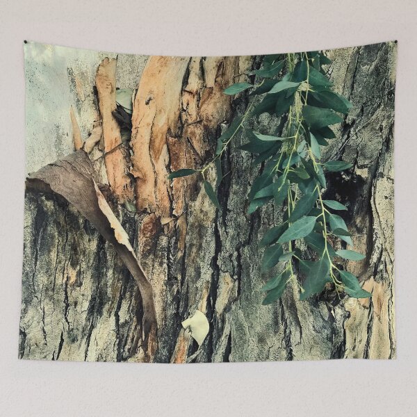 Item preview, Exquisitely Textured Tree Bark With Lush Leaves  designed and sold by DEC02.