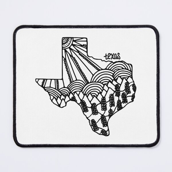 Item preview, Texas Mandala Zentangle State Outline designed and sold by murialbezanson.