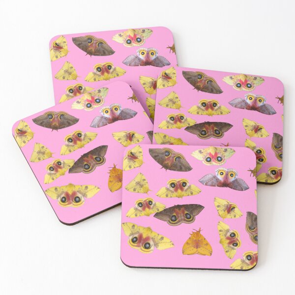 Item preview, Endless Io Moths (Automeris io) PINK motif designed and sold by Entomologist.