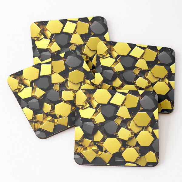 Item preview, Golden and Black Modern Abstract Surface Decor 04 designed and sold by jumpercat.