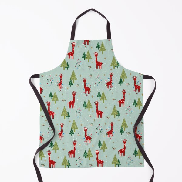 Item preview, Christmas Giraffe Pattern with a Green Background designed and sold by Kate Correll.