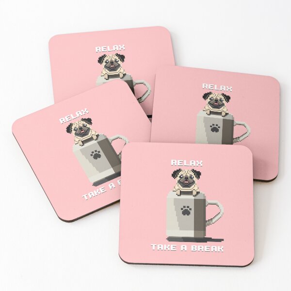 Artikelvorschau, Relax, Take a Break (Light Pink) entworfen und verkauft von PixelByFatbeard.