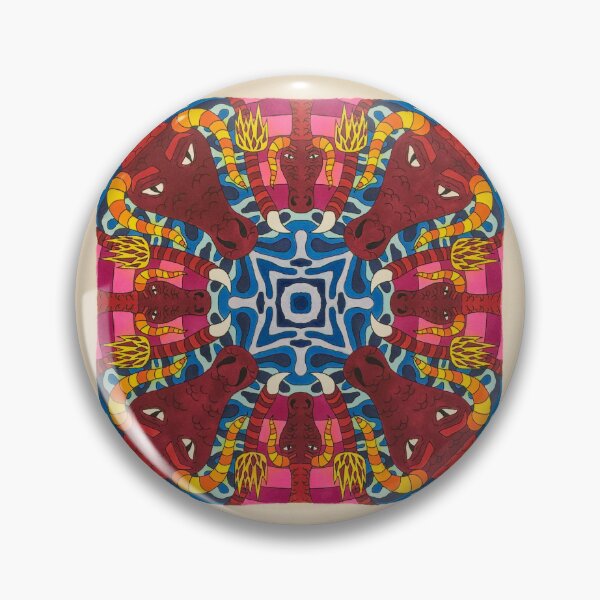Item preview, Trippy Kaleidoscope Dragons With Border designed and sold by Bennett Swanson.