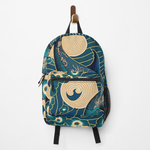 Item preview, Dolphins japanese pattern designed and sold by Arthoughts.