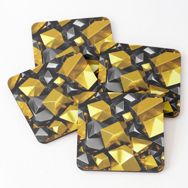 Item preview, Golden and Black Modern Abstract Surface Decor 05 designed and sold by jumpercat.