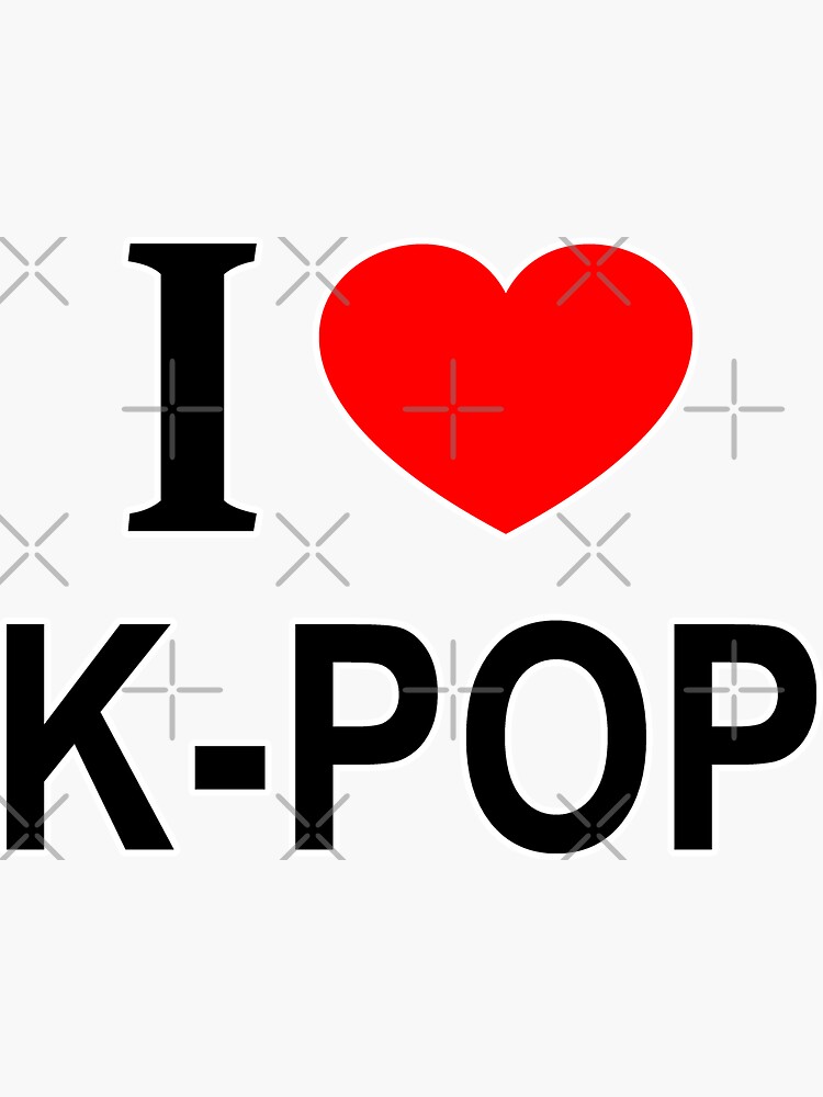 I HEART kpop' Sticker