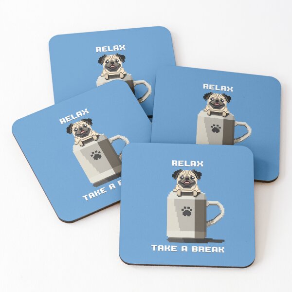 Item preview, Relax, Take a Break (Picton Blue) designed and sold by PixelByFatbeard.