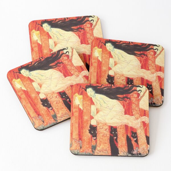 Item preview, Three Women and Three Wolves, Eugène Grasset designed and sold by A APART T.