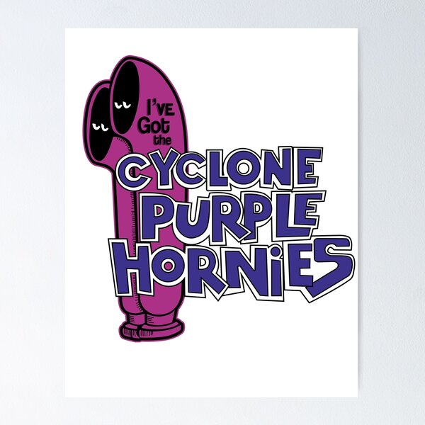 Cyclone Purple Hornies Poster