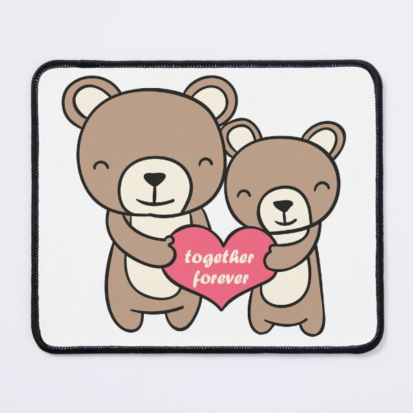 Item preview, Panda And Brownie Bear Couple designed and sold by STOREMUZAN.
