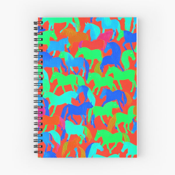 Item preview, pattern of coloured horses designed and sold by David-Howells.