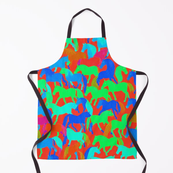 Item preview, pattern of coloured horses designed and sold by David-Howells.
