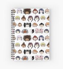 SDR Tiled Faces Spiral Notebook