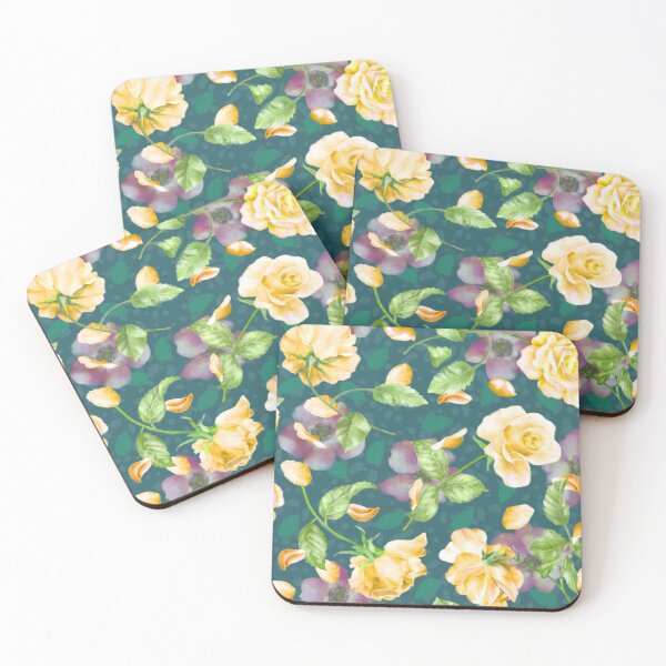 Item preview, Classic Vintage Yellow and Pink Roses designed and sold by Tina Veenstra.