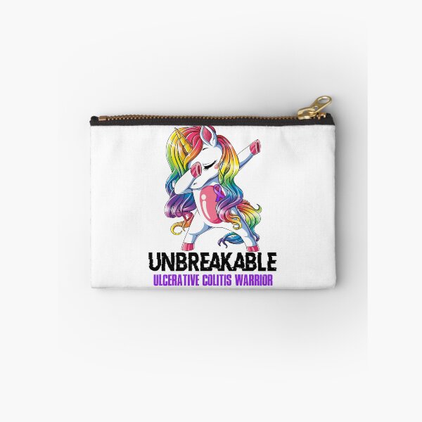 Item preview, Ulcerative Colitis Awareness - Unicorn Ulcerative Colitis Warrior Ribbon UNBREAKABLE designed and sold by Fernandezf.