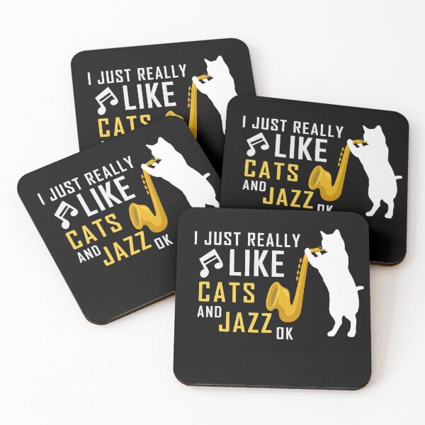 Item preview, i just really like cats and jazz ok, Cat playing Jazz  designed and sold by yssnyd.