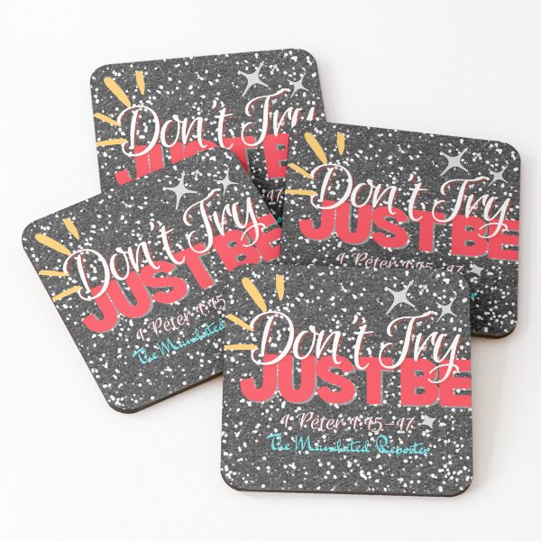 Item preview, Don't Try Just Be 1 Peter 1:15-17 - Black Glitter designed and sold by TheReporter1.