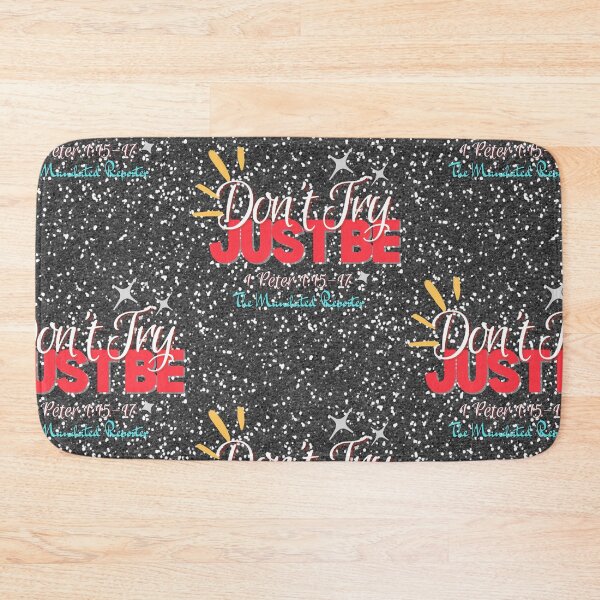 Item preview, Don't Try Just Be 1 Peter 1:15-17 - Black Glitter designed and sold by TheReporter1.