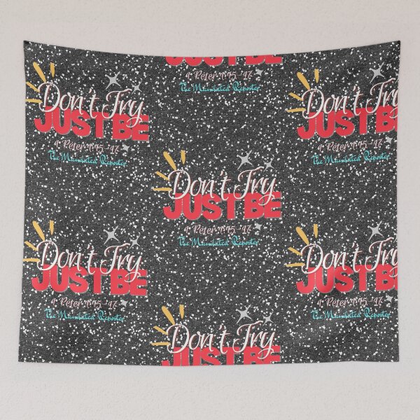 Item preview, Don't Try Just Be 1 Peter 1:15-17 - Black Glitter designed and sold by TheReporter1.