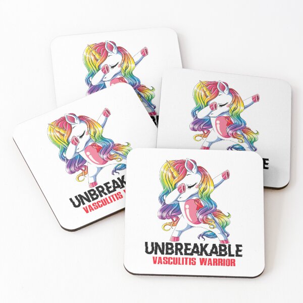 Item preview, Vasculitis Awareness - Unicorn Vasculitis Warrior Ribbon UNBREAKABLE designed and sold by Fernandezf.