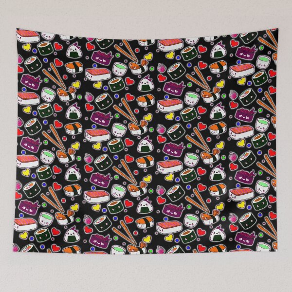 Item preview, Kawaii Sushi Bento Art - Traditional Japanese Food T-Shirt designed and sold by FotoLibreStudio.