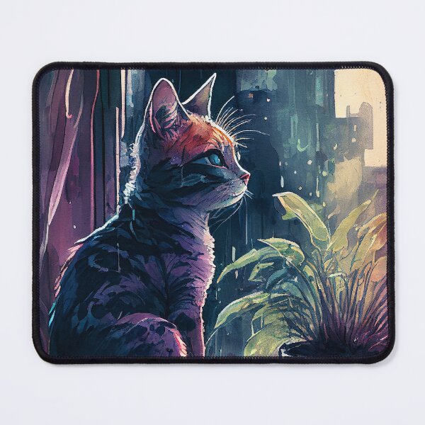 Item preview, Lofi Cyberpunk Cat designed and sold by TortillaChief.