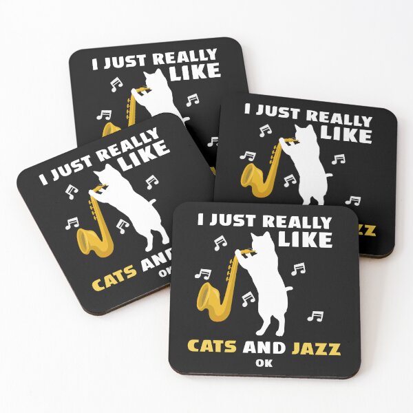 Item preview, i just really like cats and jazz ok, Cat playing Jazz  designed and sold by yssnyd.