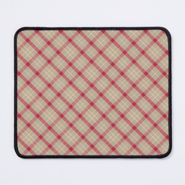 Item preview, Viva Magenta with Beige and Pink Tartan / Diagonal Hot Pink and Beige Plaid designed and sold by wild.geranium.design.