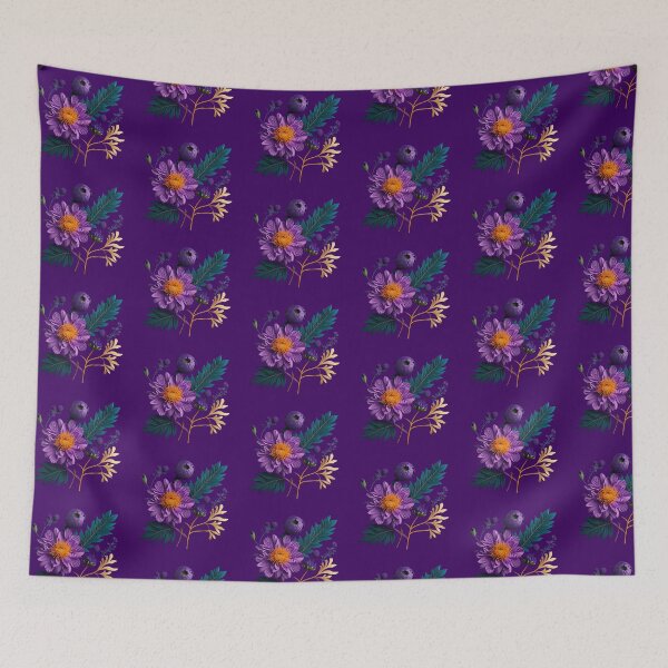 Item preview, Purple Florals designed and sold by i-ImagineArtist.