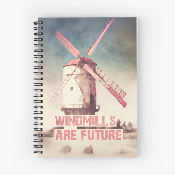 Item preview, Ancient tower windmill in a field a vintage and nostalgic retro  designed and sold by ArtifactVault.