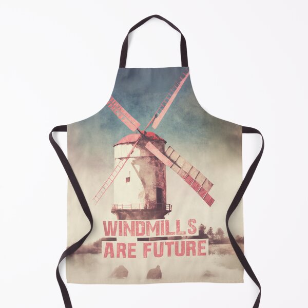 Item preview, Ancient tower windmill in a field a vintage and nostalgic retro designed and sold by ArtifactVault.